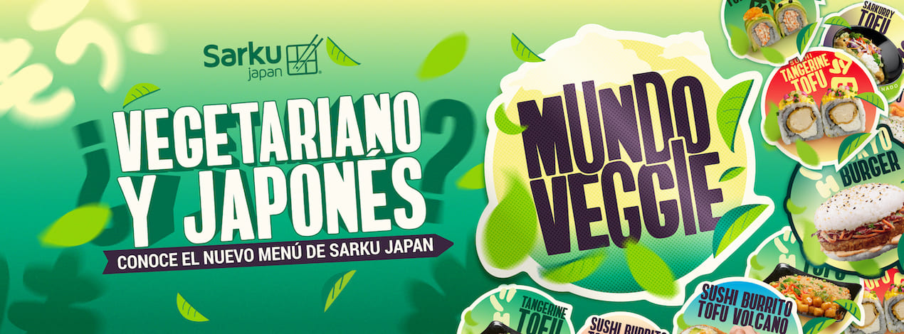 ¿Vegetariano y japonés? Conoce el nuevo menú de Sarku Japan