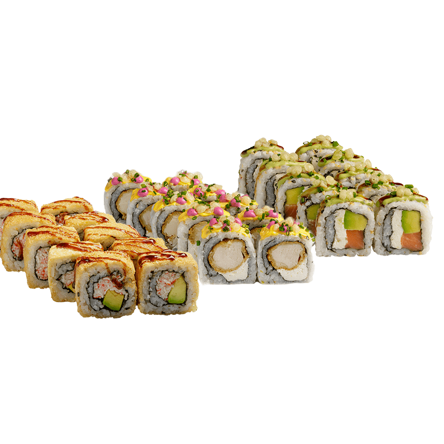 3 Rollos de Sushi 
